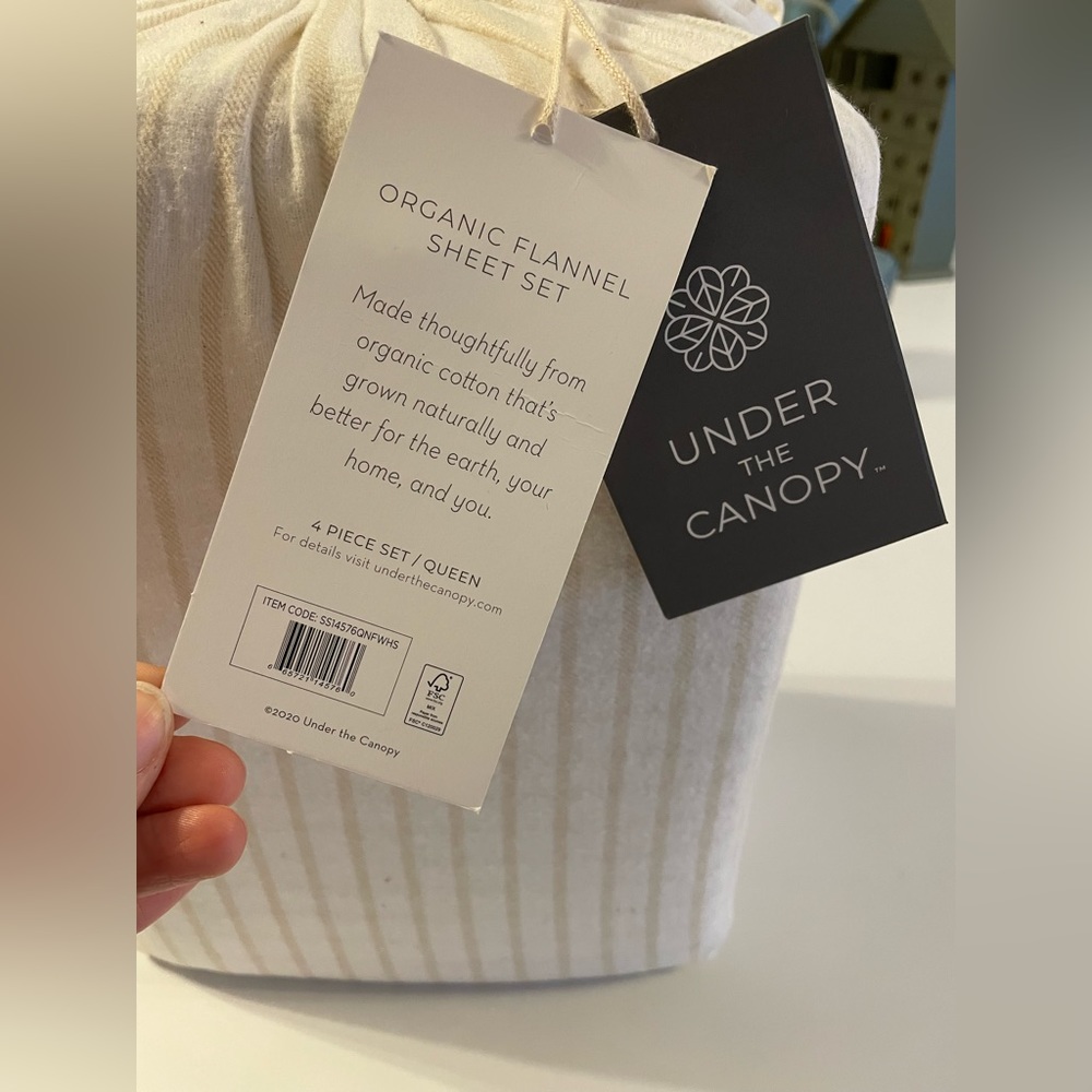 Organic Flannel Queen sheet set